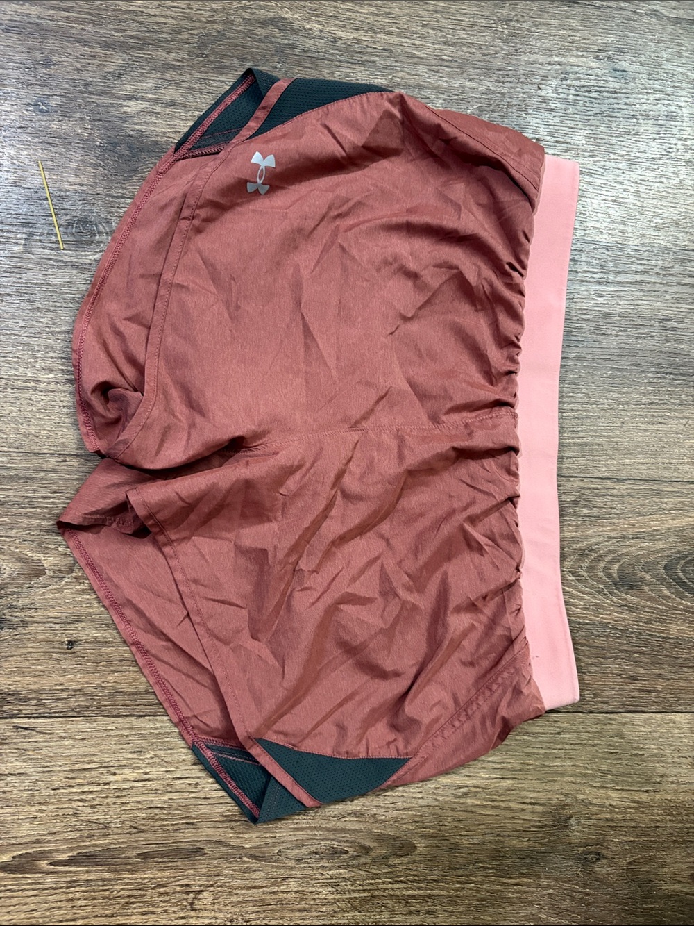 Under Armour Rust and Pink Running Shorts